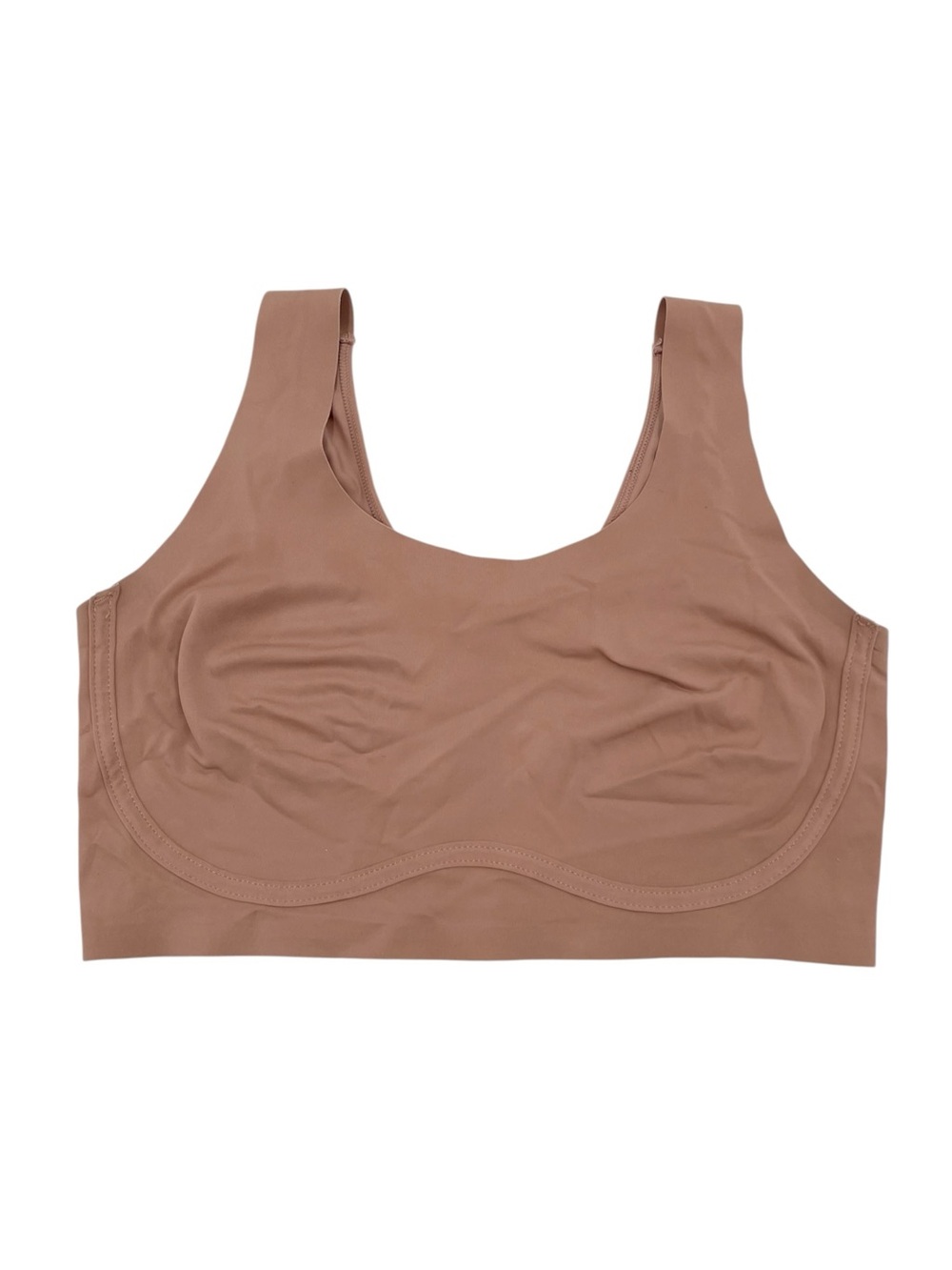 True and Co Everybody Scoop Neck Bra 18801 Size Small Tan Nude Seamless Comfort